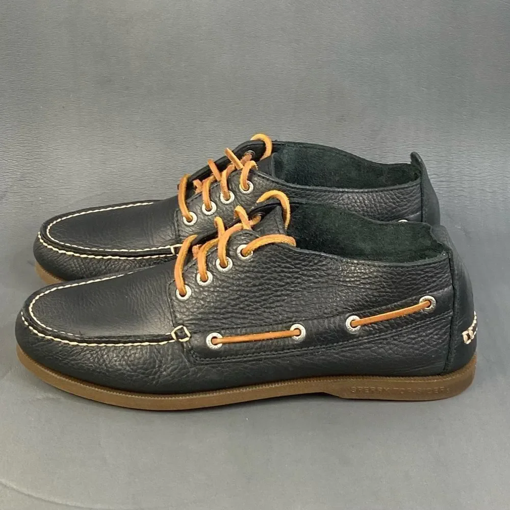 Sperry Top Sider Black Leather Chukka Boot shoes Men’s Size 11
